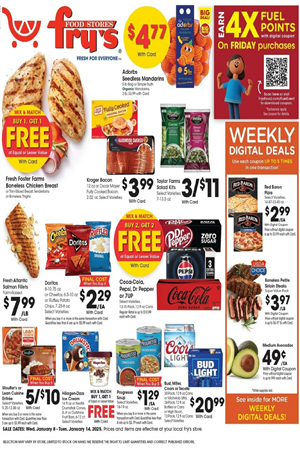 Fry's Weekly Ad January 8 - 14, 2025 