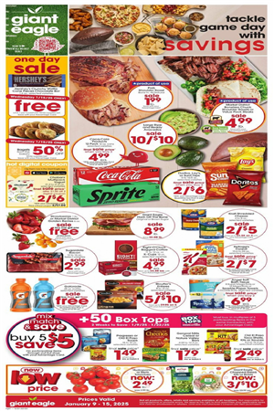 Giant Eagle Weekly Ad January 9 - 15, 2025 