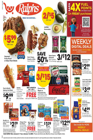 Ralphs Weekly Ad January 8 - 14, 2025 