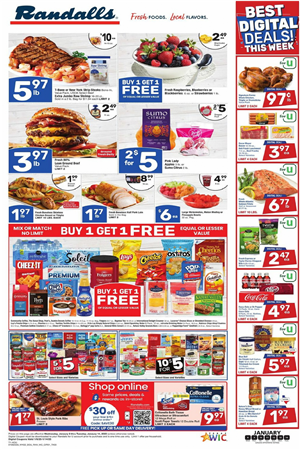 Randalls Weekly Ad January 8 - 14, 2025 