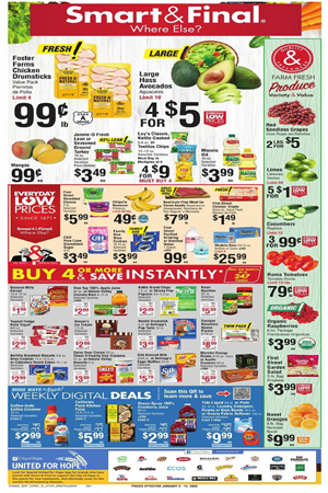 Smart And Final Weekly Ad January 8 - 14, 2025 