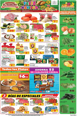 Supermercado El Rancho Weekly Ad December 18