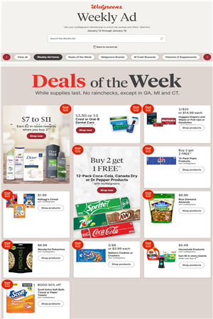 Walgreens Weekly Ad January 12 - 18, 2025 