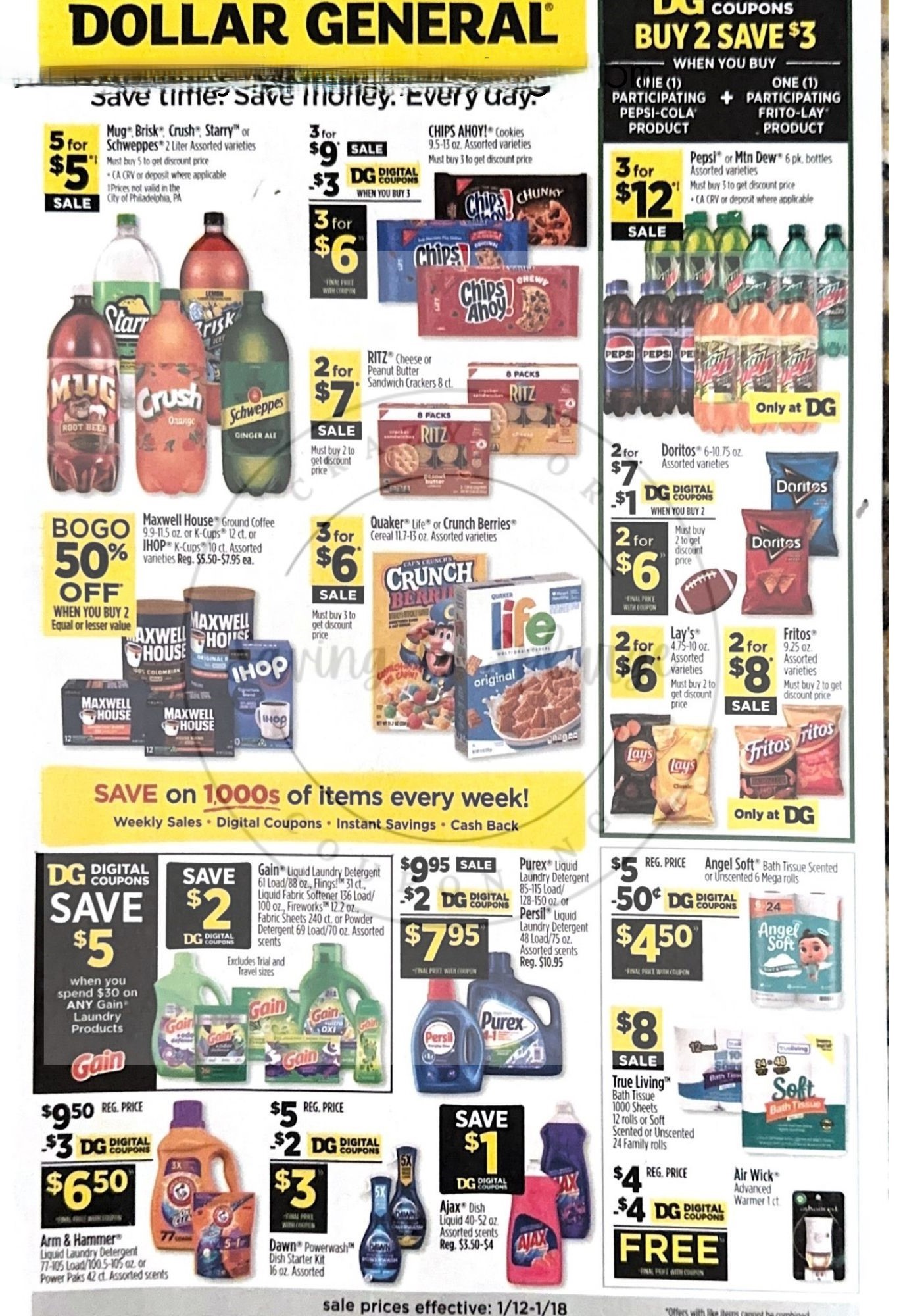 Dollar General Weekly Ad January 19 - 25, 2025 