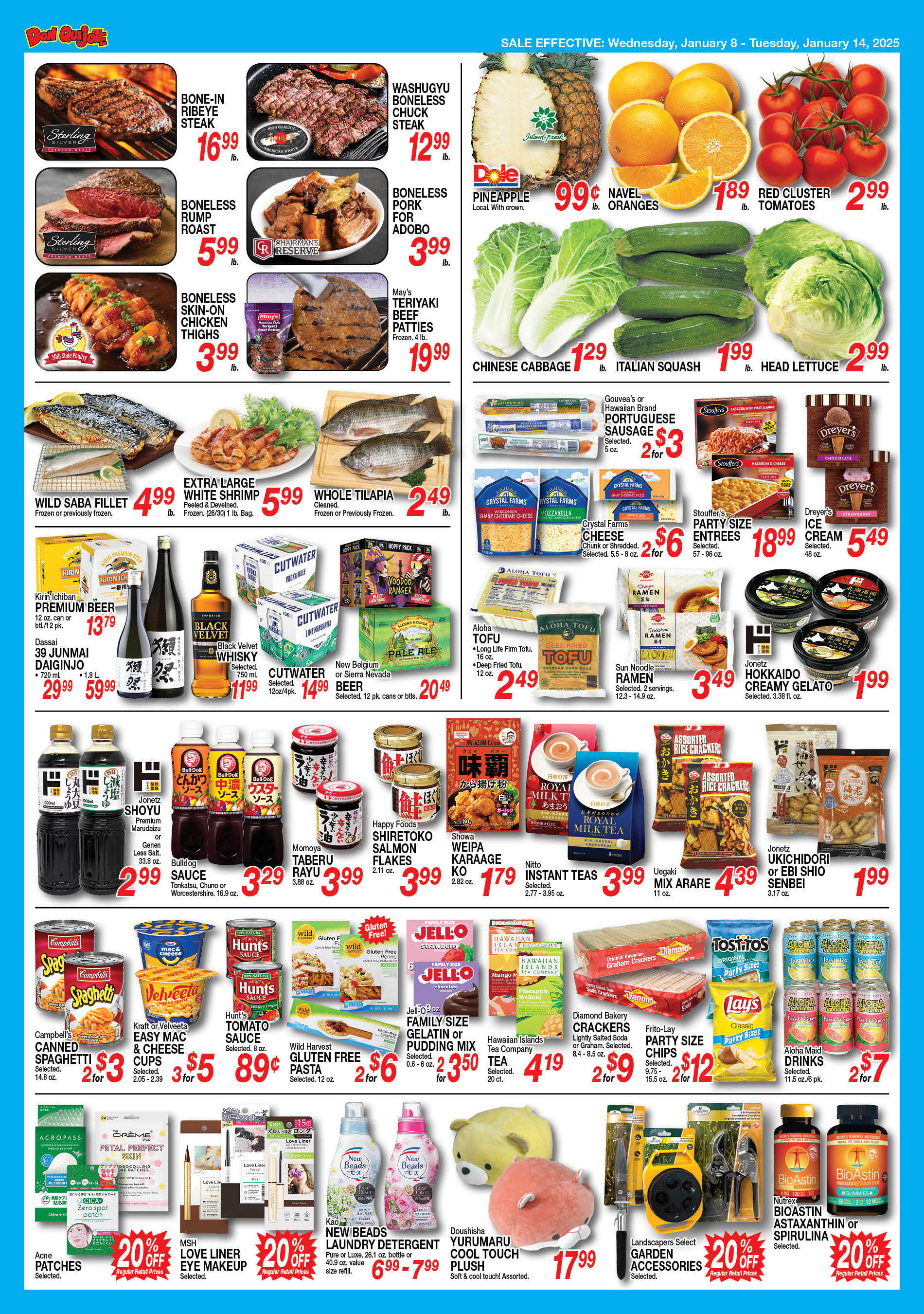 Don Quijote Weekly Ad January 8 - 14, 2025 