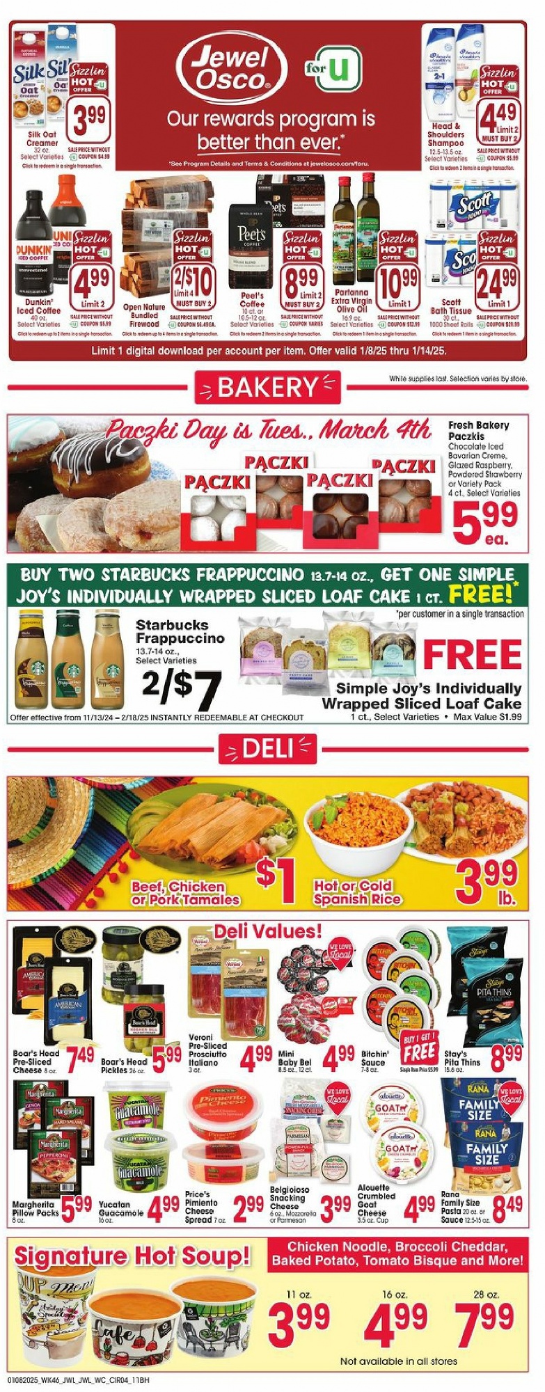 Jewel Osco Weekly Ad January 8 - 14, 2025 