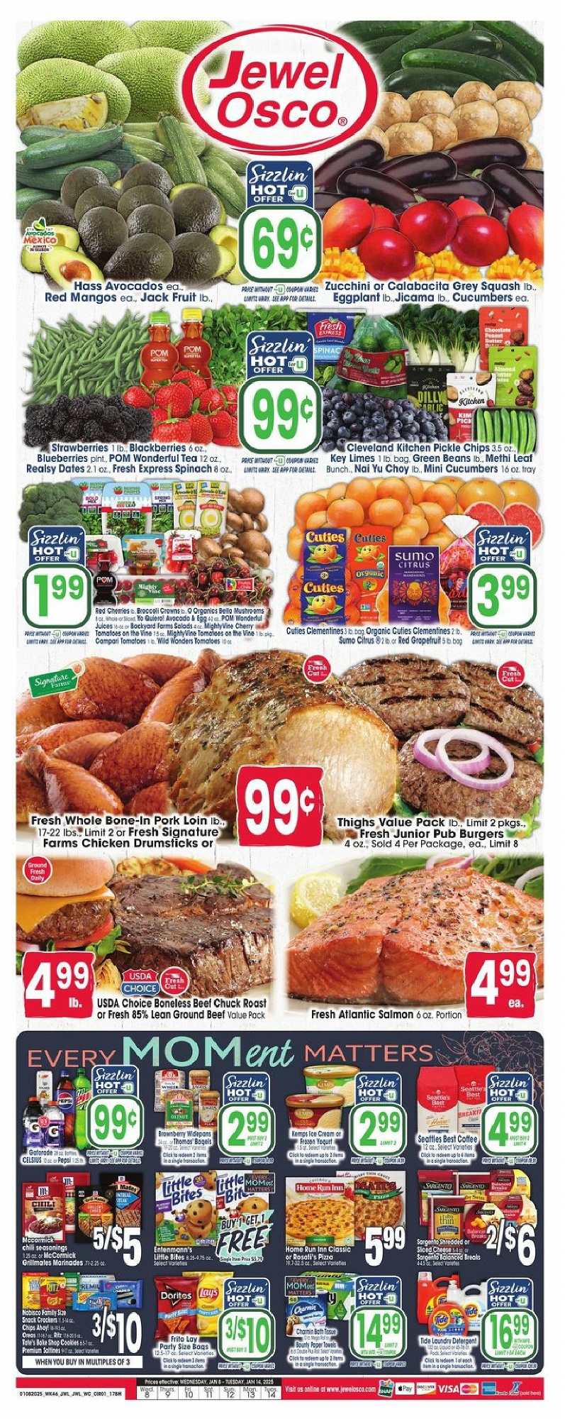 Jewel Osco Weekly Ad January 8 - 14, 2025 