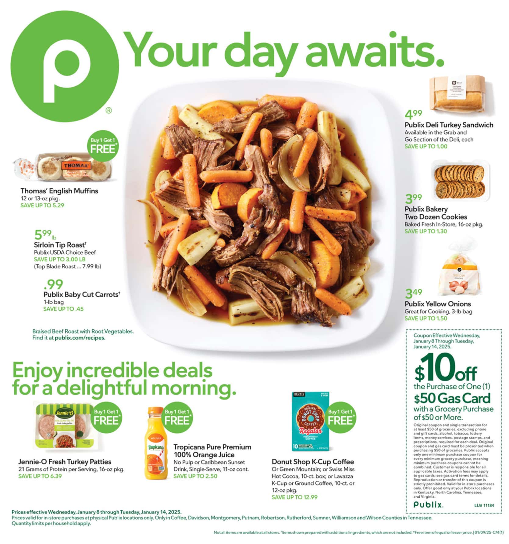 Publix Weekly Ad January 8 - 14, 2025 