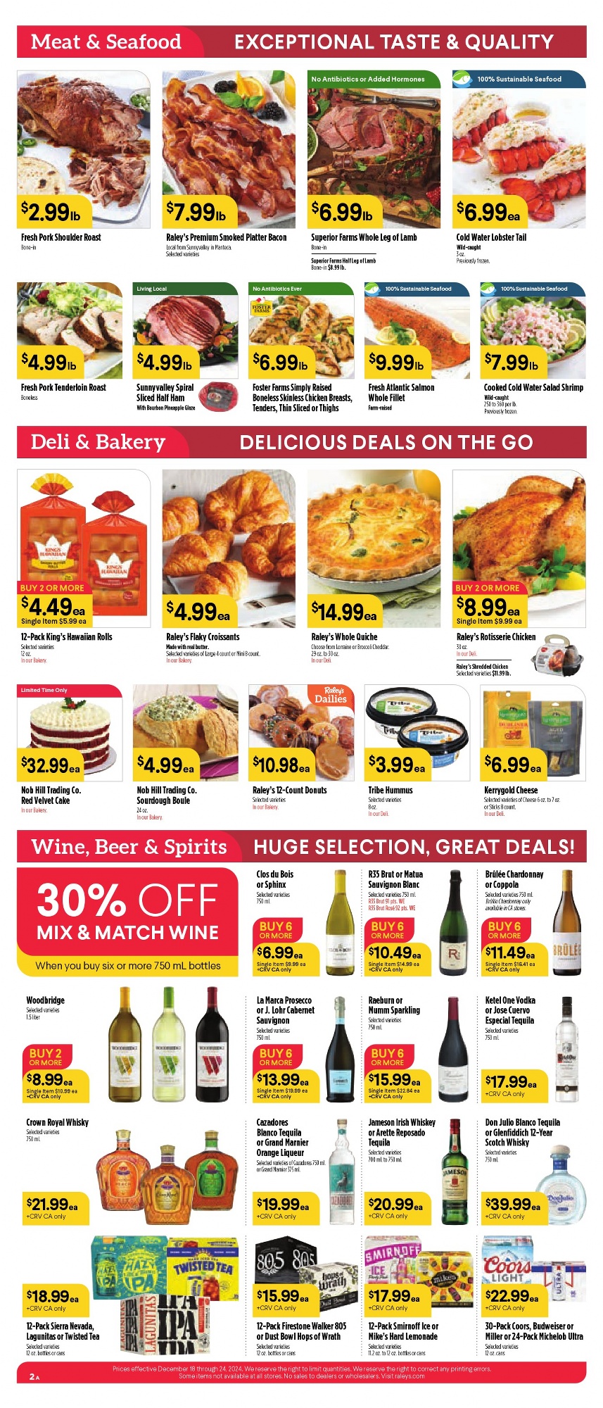 Raley's Weekly Ad December 18