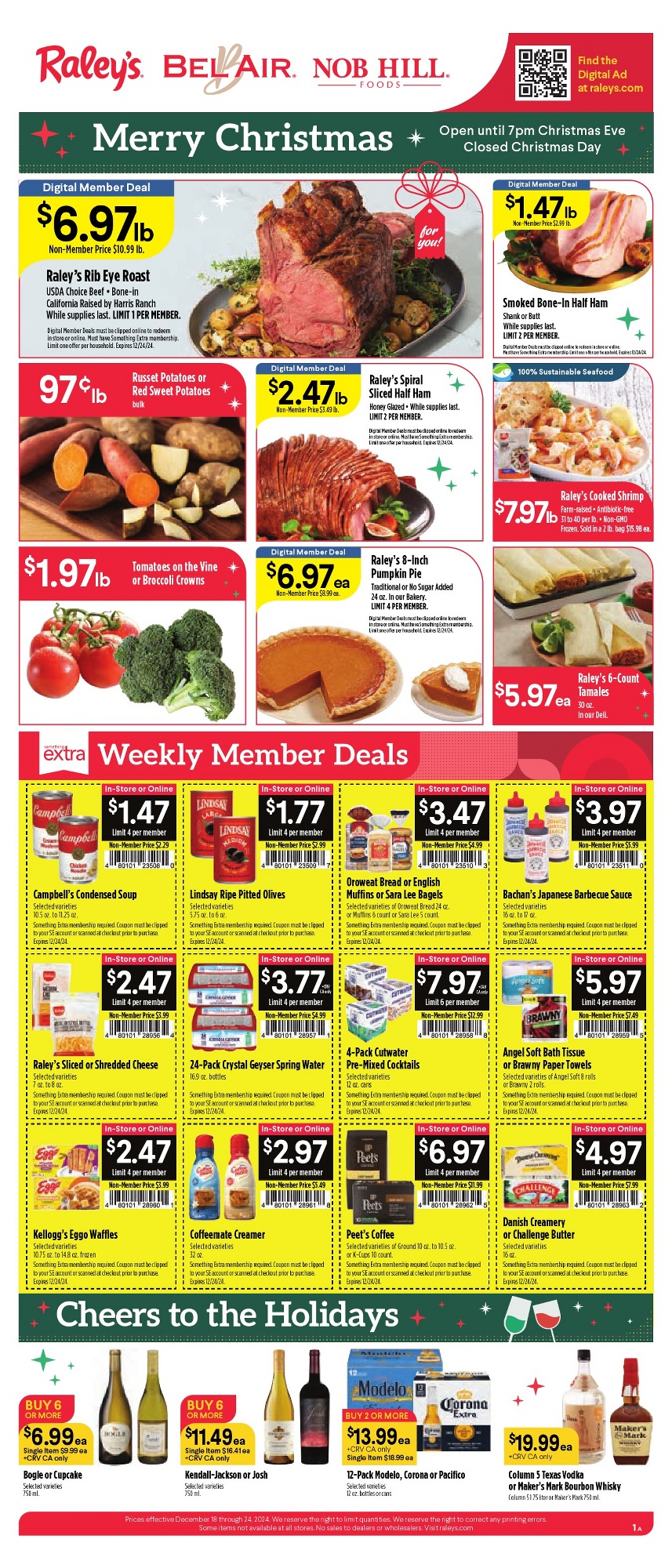 Raley's Weekly Ad December 18