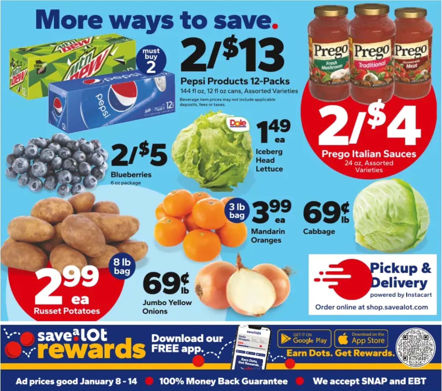 Save A Lot Weekly Ad January 8 - 14, 2025 