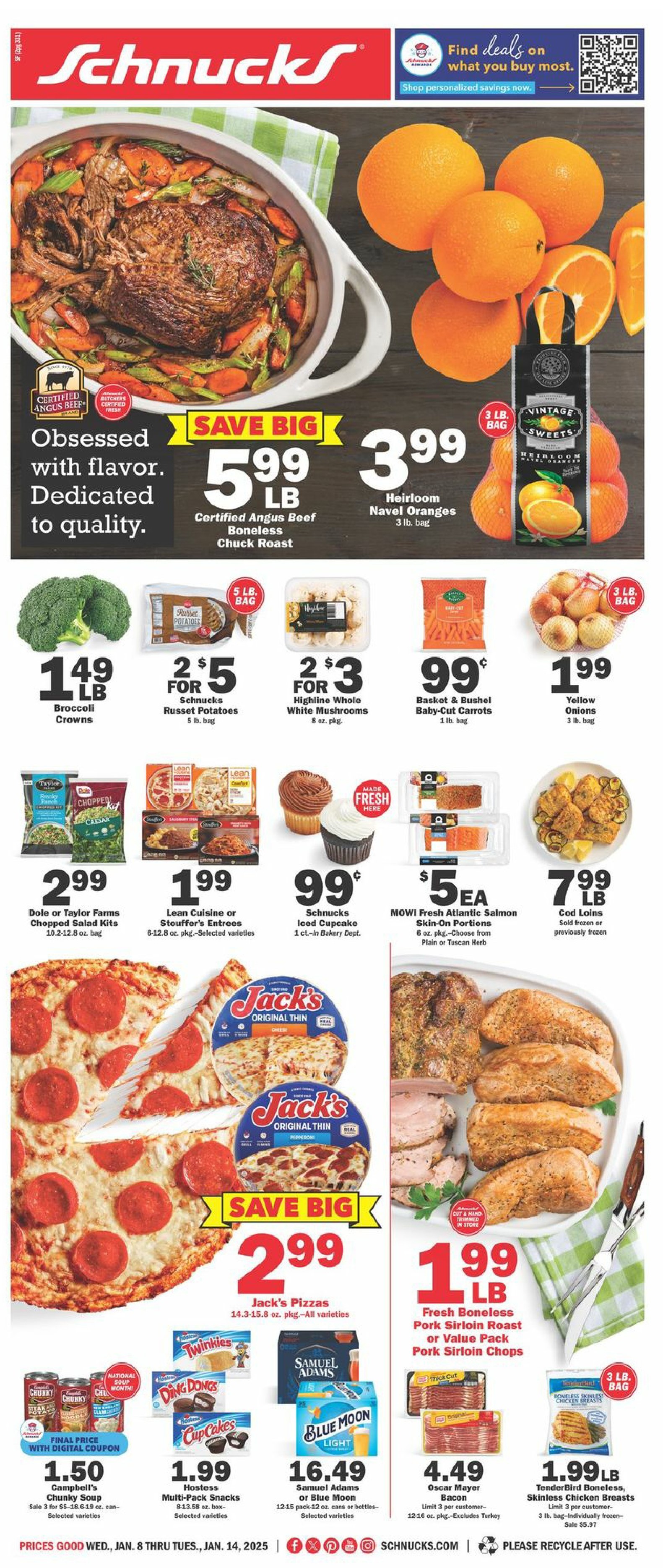 Schnucks Weekly Ad January 8 - 14, 2025 