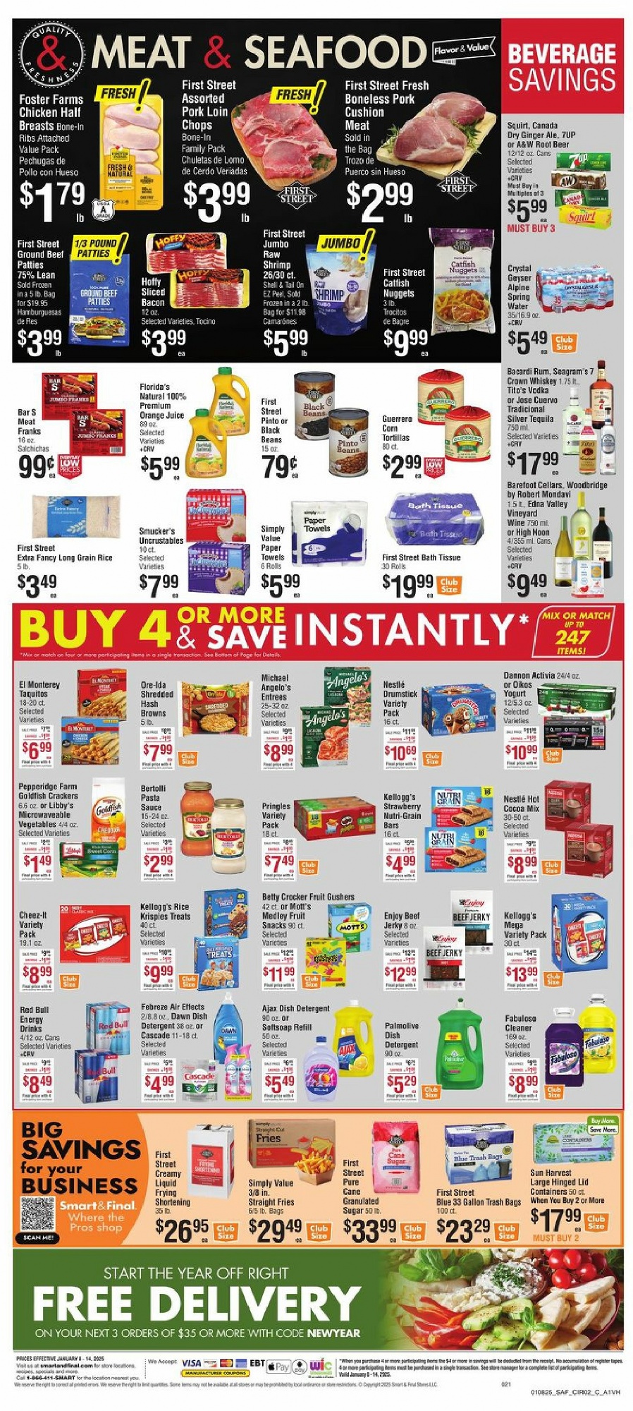 Smart And Final Weekly Ad January 8 - 14, 2025 