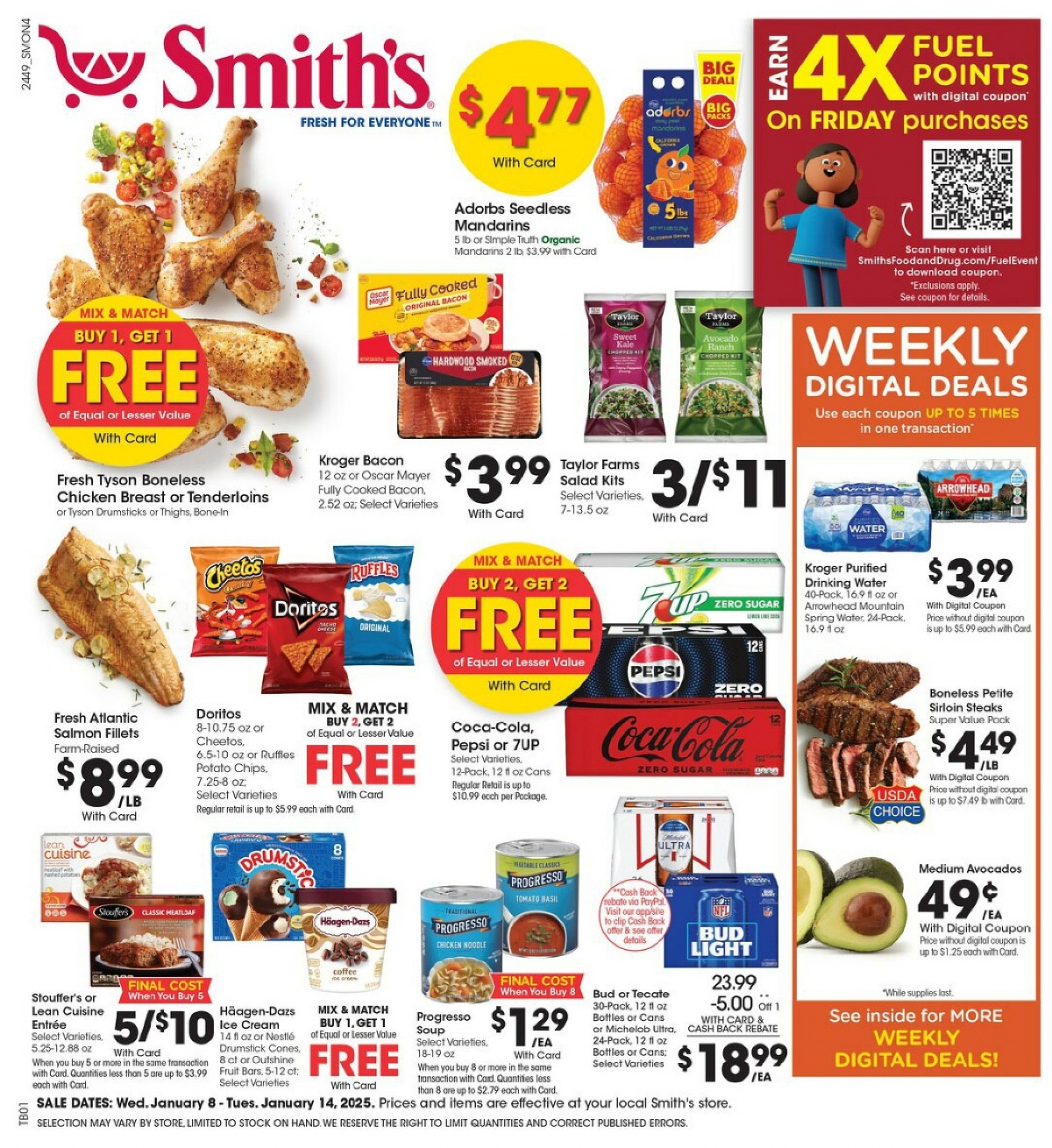 Smith's Weekly Ad January 8 - 14, 2025 