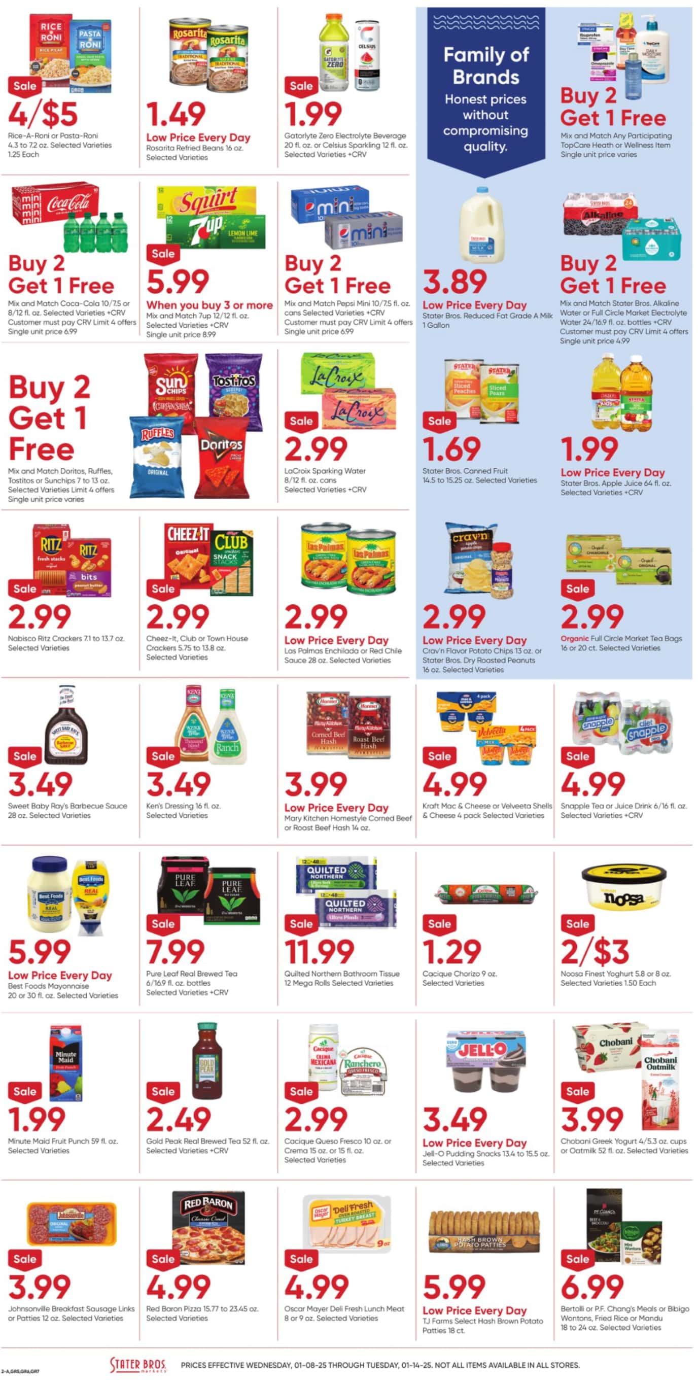 Stater Bros Weekly Ad January 8 - 14, 2025 