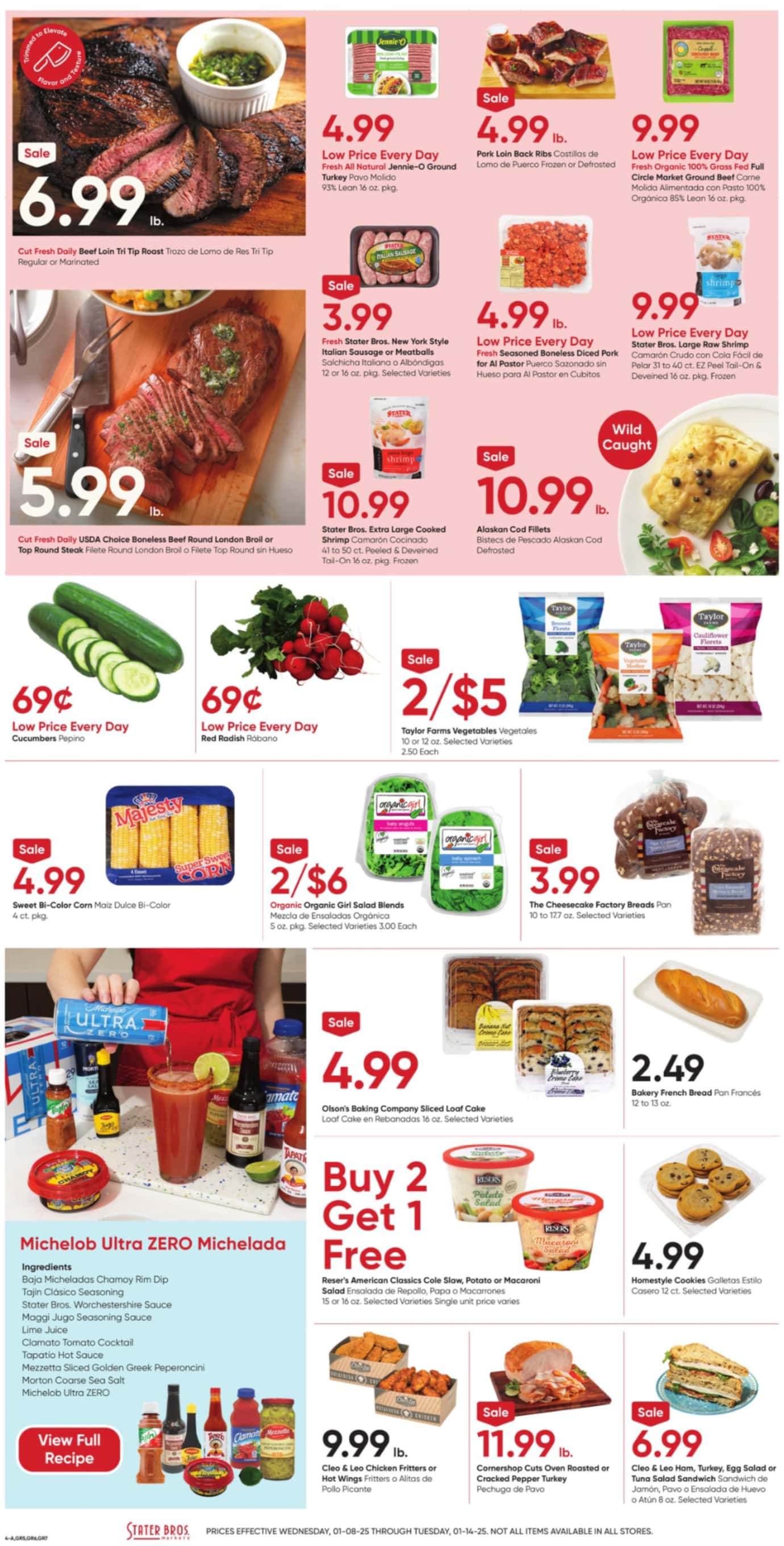 Stater Bros Weekly Ad January 8 - 14, 2025 