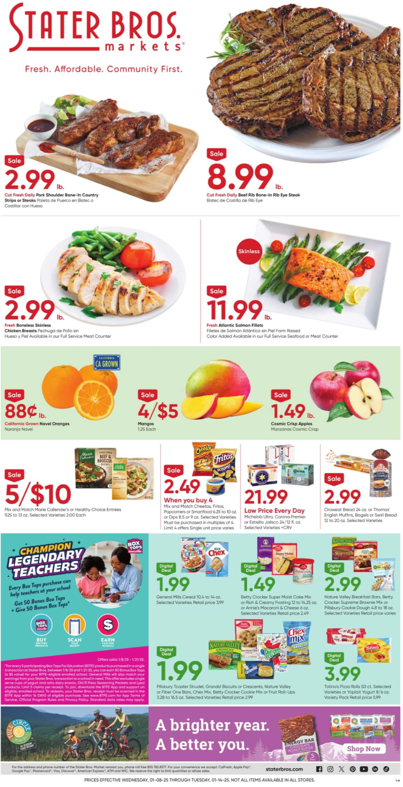 Stater Bros Weekly Ad January 8 - 14, 2025 