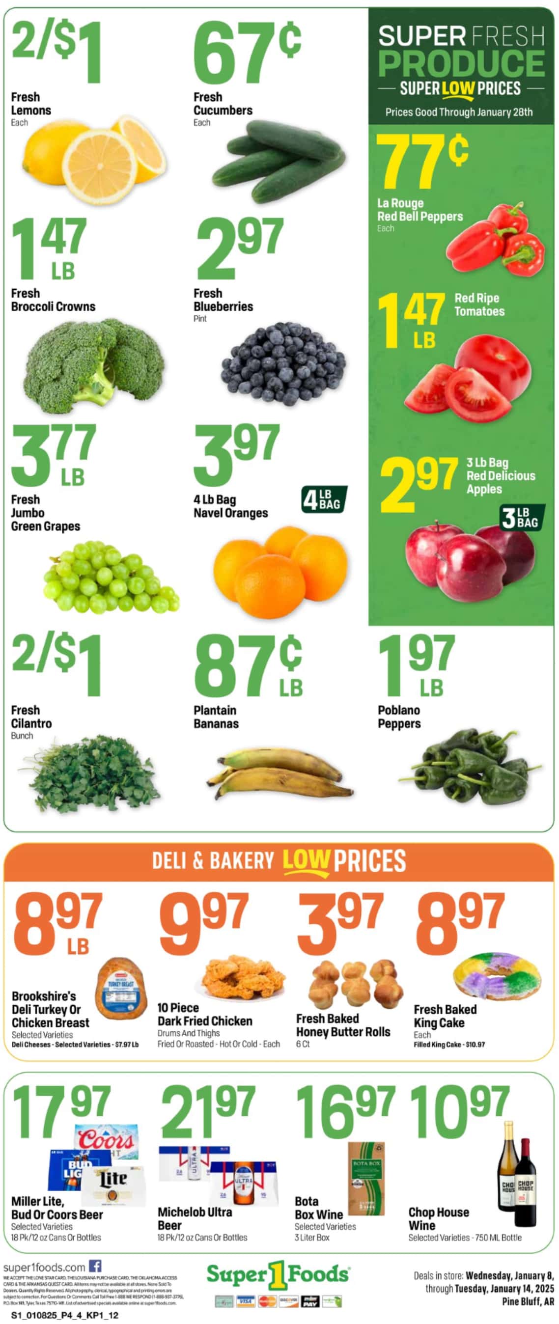 Super 1 Foods Weekly Ad January 8 - 14, 2025 