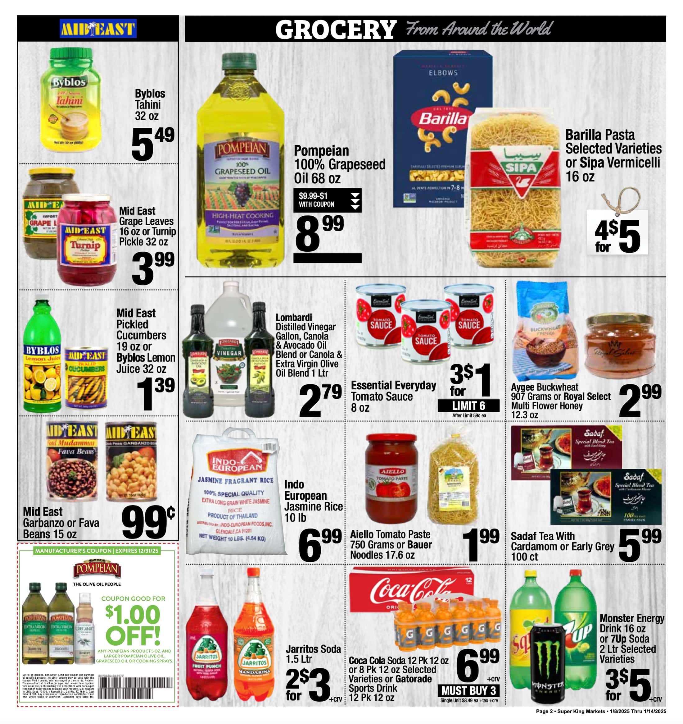 Super King Weekly Ad January 8 - 14, 2025 