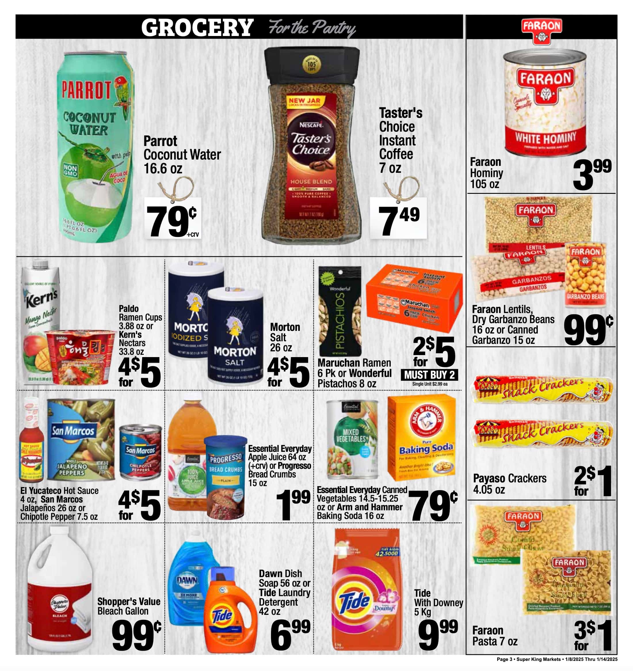 Super King Weekly Ad January 8 - 14, 2025 