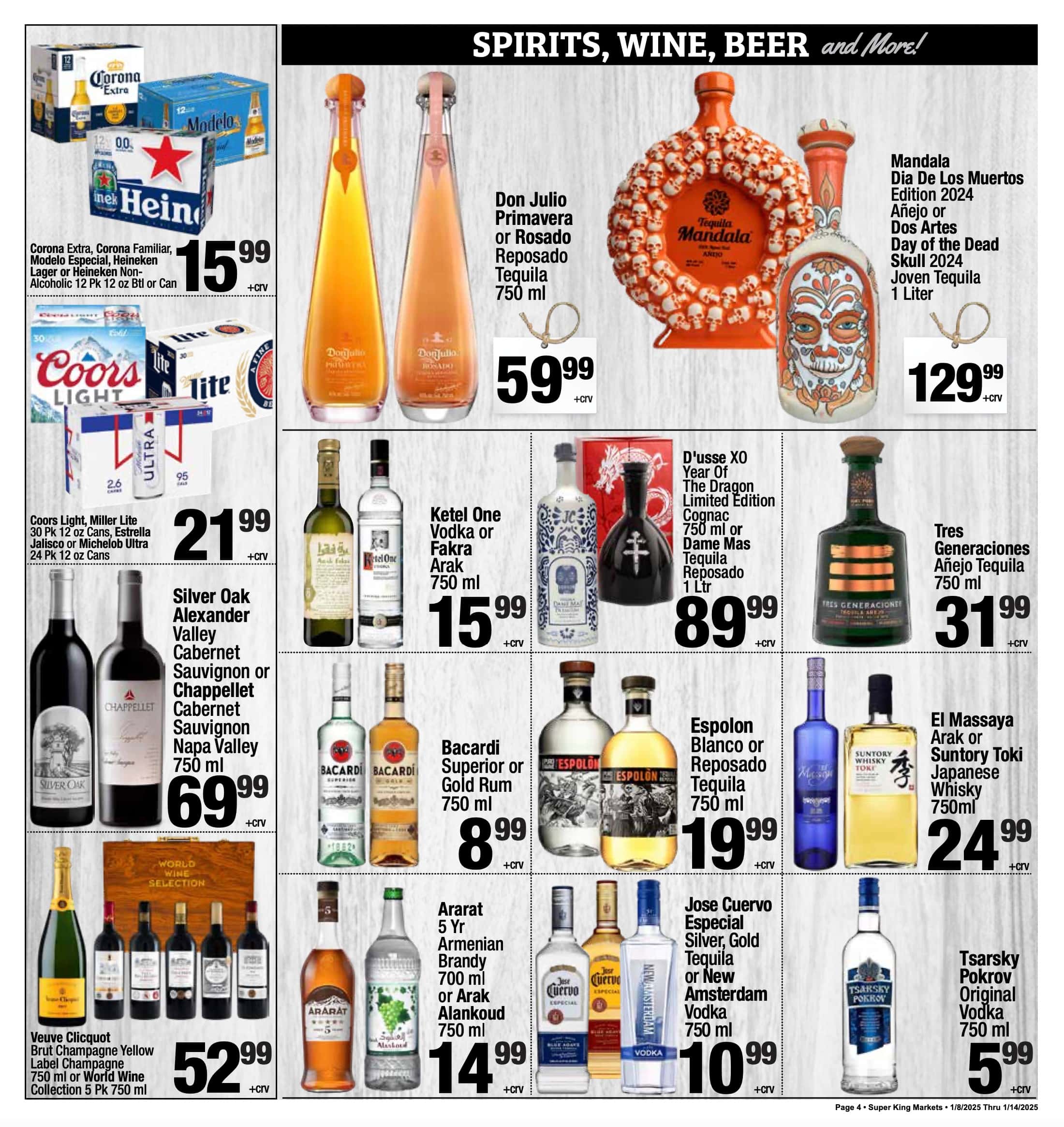 Super King Weekly Ad January 8 - 14, 2025 