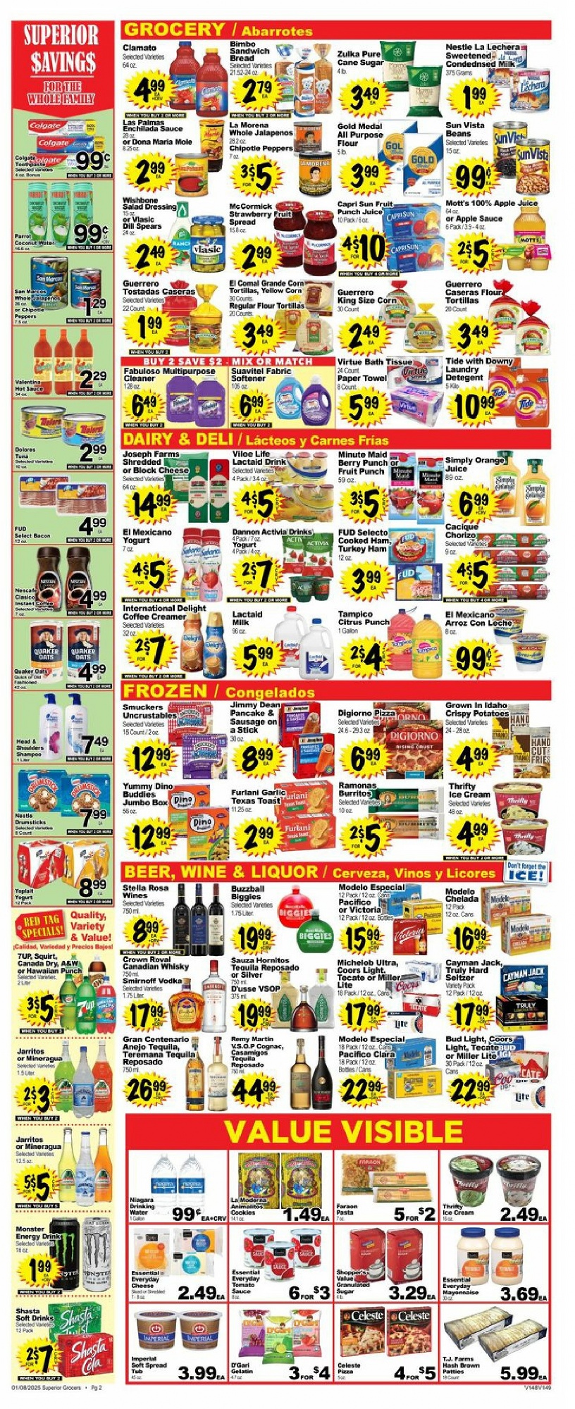 Superior Grocers Weekly Ad January 8 - 14, 2025 