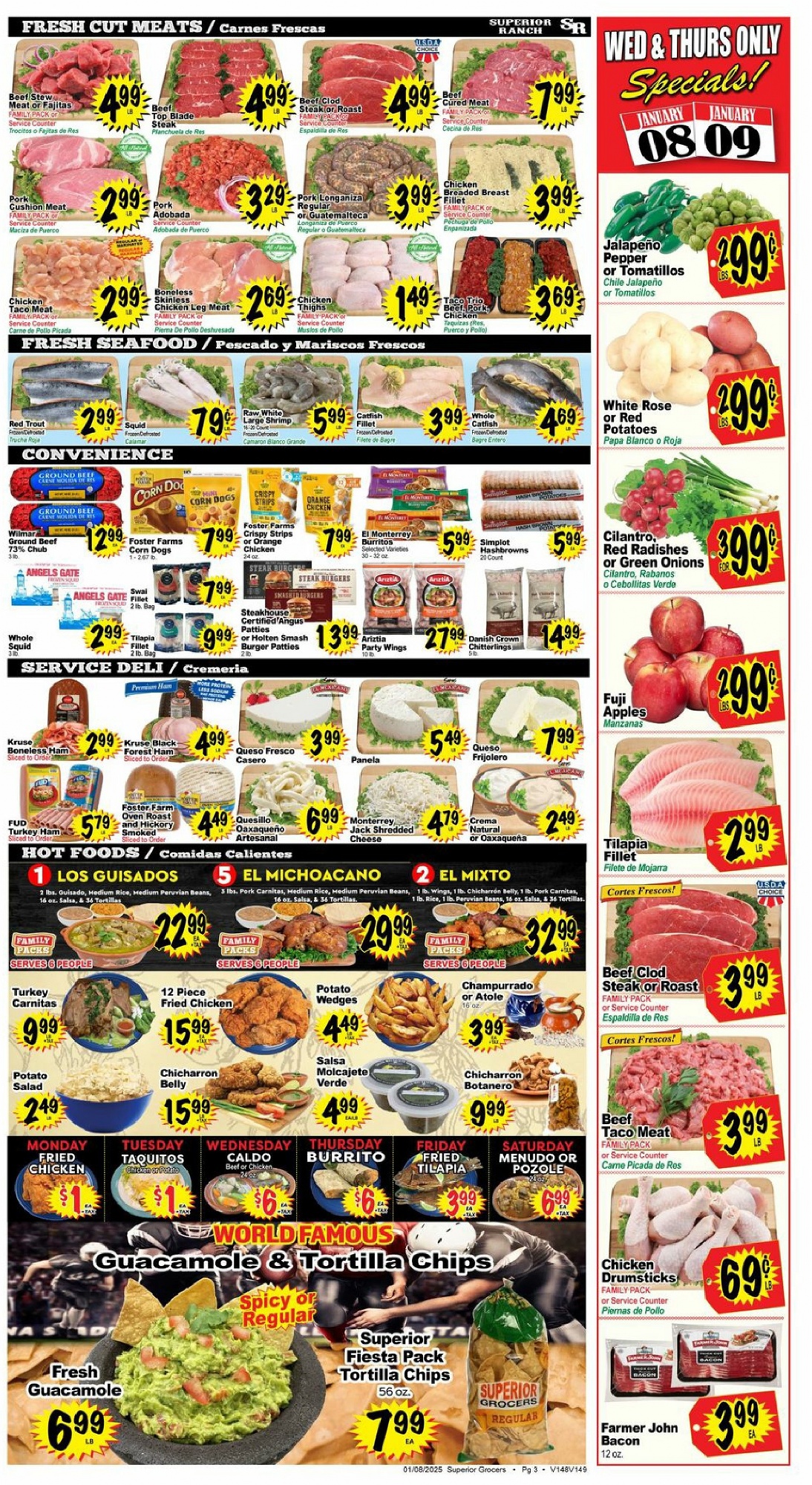 Superior Grocers Weekly Ad January 8 - 14, 2025 