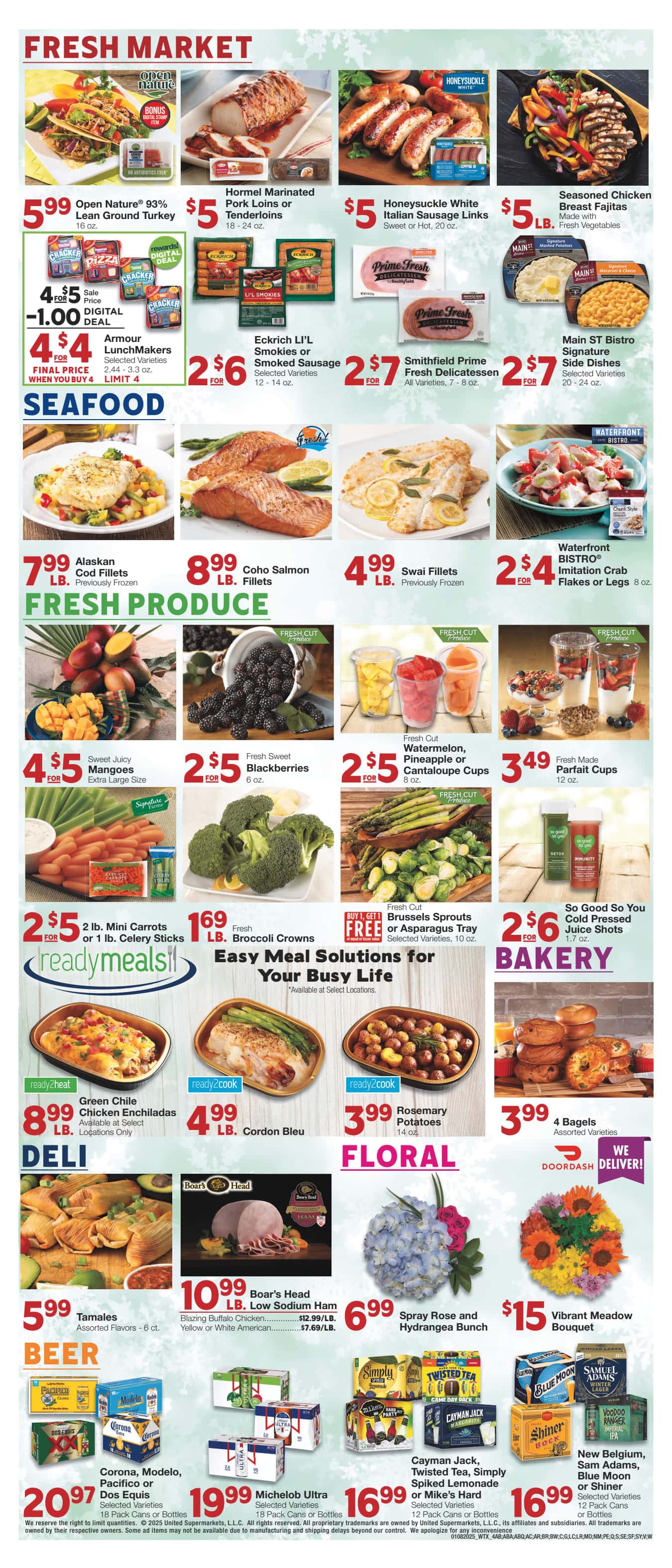 United Supermarkets Weekly Ad January 8 - 14, 2025 