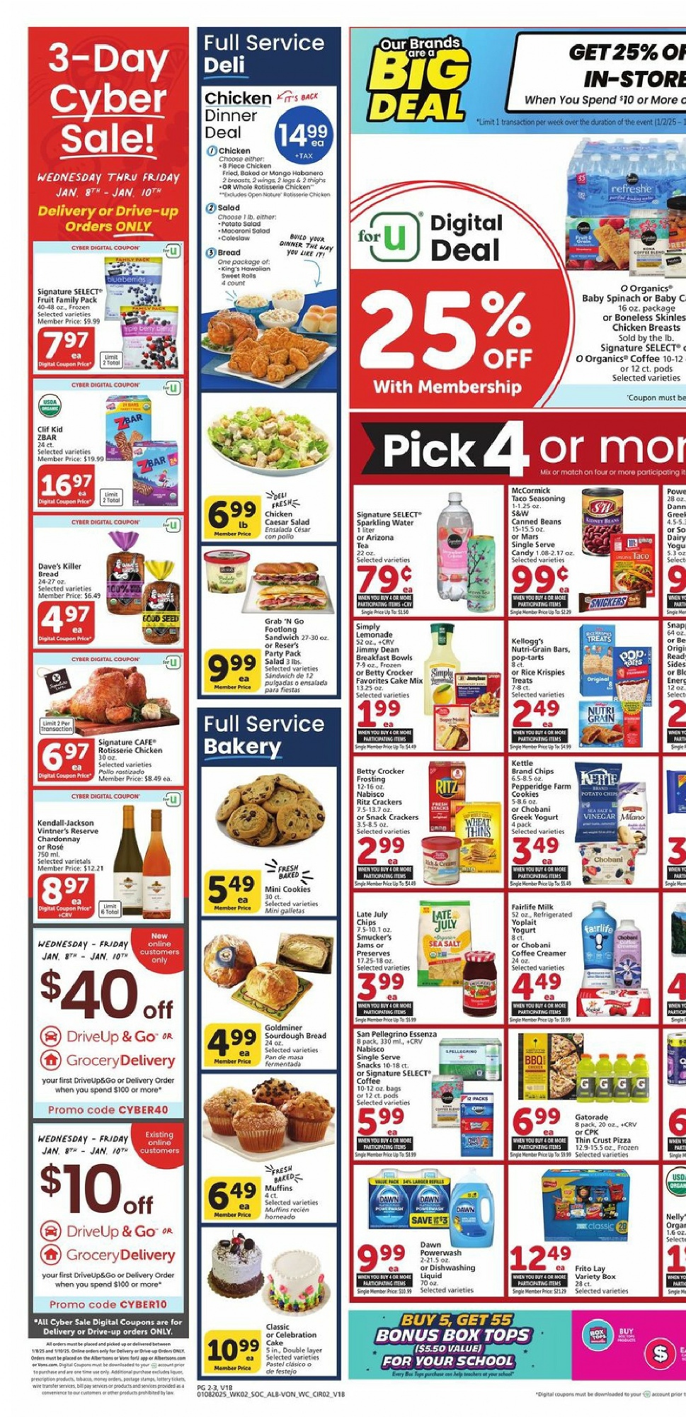 Vons Weekly Ad January 8 - 14, 2025 