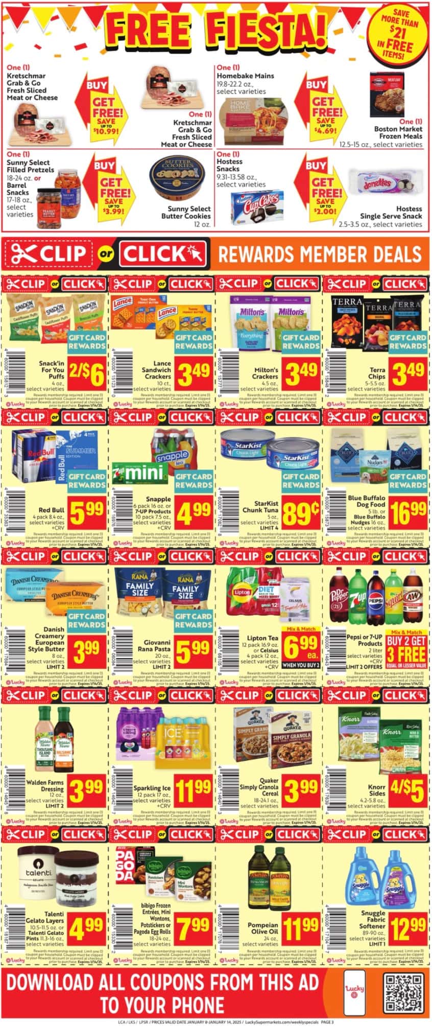 Lucky Supermarkets Weekly Ad January 8 - 14, 2025 