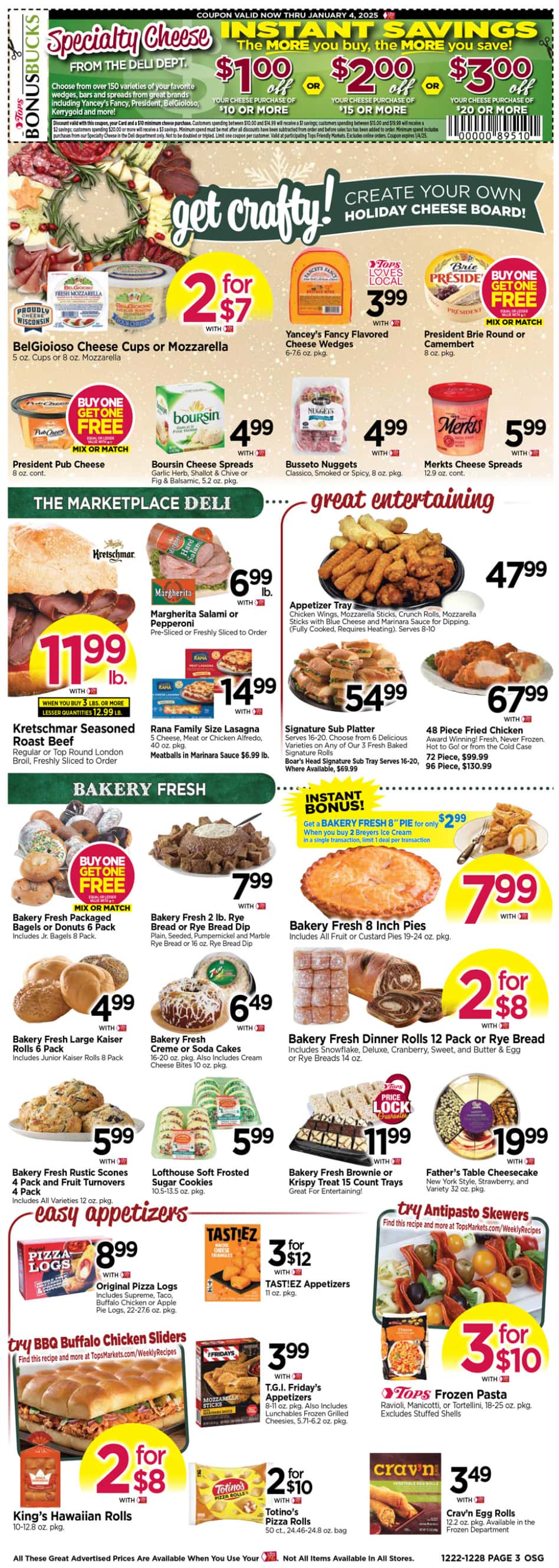 Tops Weekly Ad January 8 - 14, 2025 