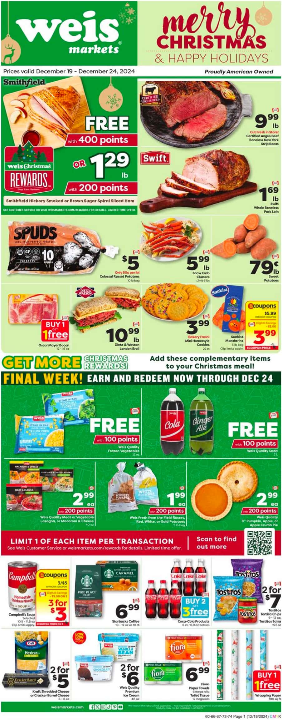 Weis Weekly Ad January 16 - 22, 2025 