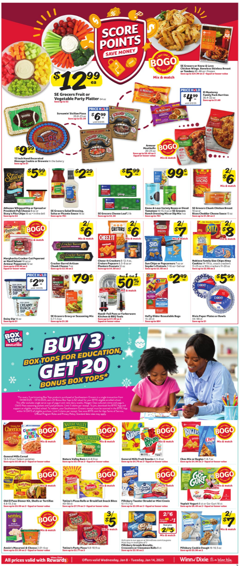 Winn Dixie Weekly Ad January 8 - 14, 2025 